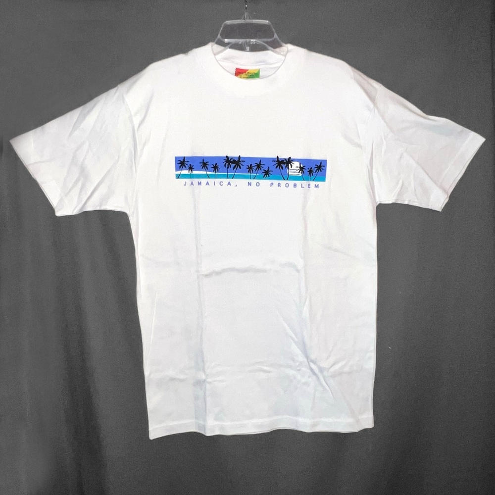 White "Jamaica, No Problem" T-shirt